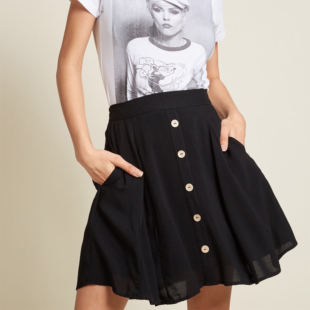 modcloth you sassy thing skater skirt